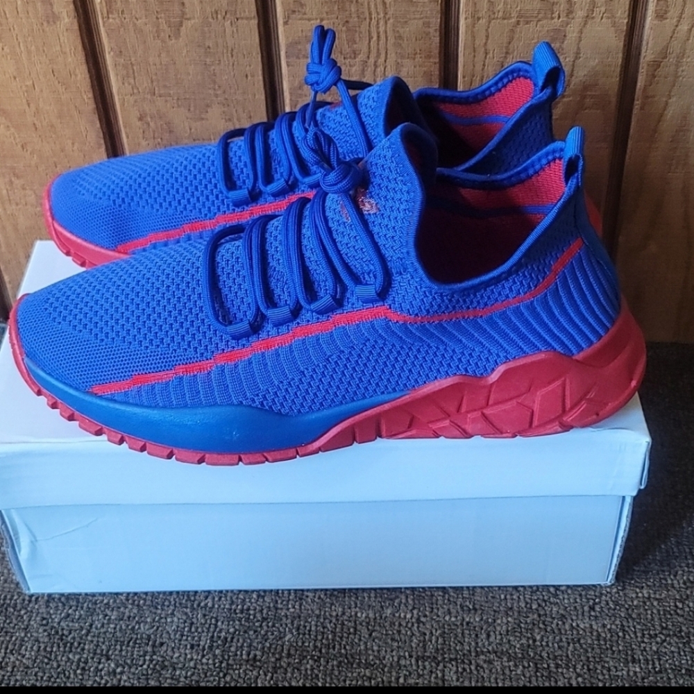 PONY MEN'S LIMITED EDITION ROCKY SNEAKER: BLUE/RED: NEW IN BOX: SIZE 10